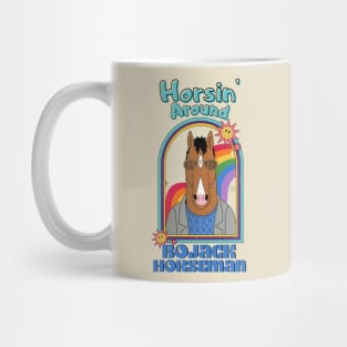 Retrowave Bojack cute Mug